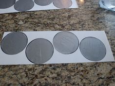 the paper is cut out to look like circles