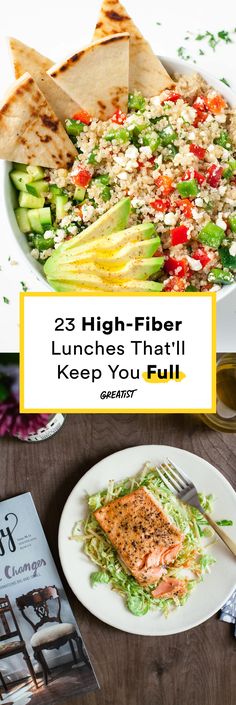 High Fiber Lunch, High Fibre Lunches, High Fiber Dinner, Healthy Afternoon Snacks, High In Fiber, Paleo Lunch