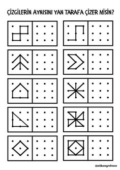 the worksheet to learn how to draw an arrow and other symbols for children