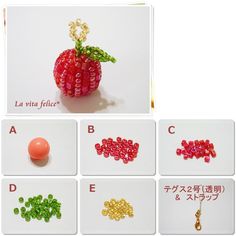 the beads are made to look like fruit