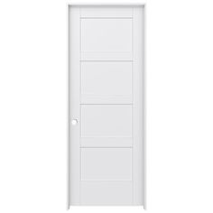 a white door on a white background