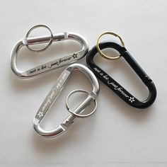 Personalized Carabiner Not A Lot Just Forever, Engraved Black Carabiner, Custom Message Black White Carabiner, Silver/Black Custom ♥ Carabiner measures 3 " (7.5 cm) length, 1.3-1.7 " (3.3-4.2cm) width It's a customizable Carabiner , you can change the Coordinates/Roman Numerals/Characters that you want. This item is NOT to be used while climbing - Keychain purposes only!  Material: Aluminum sheet, stainless steel  Length: 3 " (7.5 cm)  Width: 1.3-1.7 " (3.3-4.2cm)  Metal ring size: 1.2 " (3 cm) Engraved Carabiner, Carabiner Keychain, 2022 Style, Custom Keychain, Safety Pin, Metal Rings, Christmas List, 1 2 3, Hong Kong