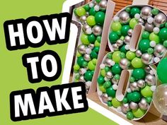 an image of how to make letters out of balloons