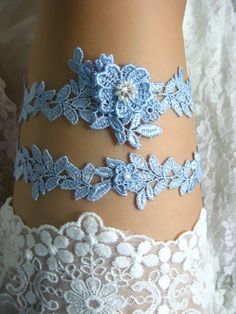 blue bridal garter, wedding garter, bride garter set, lace garter, something blue garter, rhinestone beaded floral garter Blue Bridal Garter, Bridal Garter Blue, Wedding Toss, Bride Garter, Wedding Garter Blue, Bridal Garter Lace, Garter Wedding, Wedding Garter Lace, Blue Garter