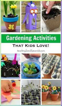 gardening activities that kids love to do with their garden plants and flowers are great for learning