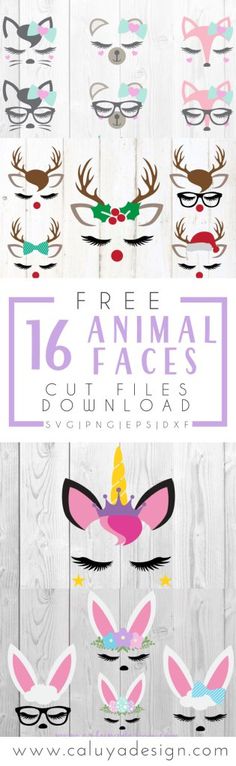 the free printable unicorn face masks for kids to make them look like they're wearing