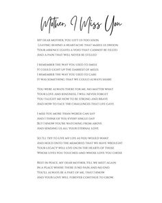 the poem written in black ink on white paper