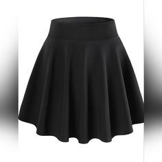 Brand New Never Worn Midi Skater Skirt, Leather Skater Skirts, Pleated Tulle Skirt, Black White Halloween, Black Skater Skirts, School Skirt, Mini Skater Skirt, Black And White Skirt, Older Fashion