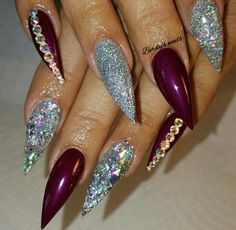 Sharp Nails, Nail Decor, Stiletto Nail Art, Nice Nails, Nail Design Inspiration, Inspired Nails, Nails Only