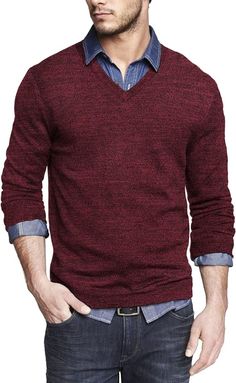 Expertly crafted for maximum comfort and style, our Men's Soft Knit V Neck Long Sleeve Sweater is the perfect addition to any wardrobe. Made from high-quality materials, it offers a soft and cozy fit while the long sleeves and v-neck design provide a classic and timeless look. Elevate your fashion game with this versatile sweater. 100% Polyester Care instructions Dry Clean Only About this item Soft Fabric --- The men's casual v neck sweater is made of high quality polyester, soft and lightweight Casual Burgundy Knitted Sweater, Casual Knitted Burgundy Sweater, Cozy Red Cotton Sweater, Winter Cotton V-neck Sweater, Cozy Cotton V-neck Sweater For Winter, Cozy Cotton V-neck Winter Sweater, Casual Burgundy Cotton Sweater, Burgundy Cotton Sweater For Fall, Casual Wool V-neck Sweater For Winter