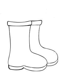 a black and white drawing of a pair of boots