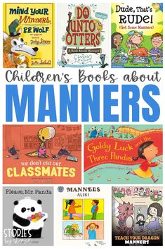 children's books about mannerss and class mates are featured in this book cover