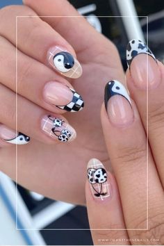 yin and yang Nails Designs Find Your Balance