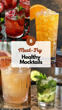 Healthy Mocktails Betty Buzz Mocktail Recipes, Simple Mocktails Healthy, Simple Syrup Mocktail, Mocktails For Parties, Not Sweet Mocktail, Healthy Low Sugar Mocktails, Healthy Evening Drinks, Evening Mocktail Recipe, Gummy Bear Mocktails