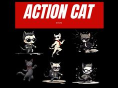 Chibi Cool Cat Emotes Twitch & Discord | Channel Points | Streamer | Emoji, Stream, Chat, Cat Nerd Emoji, System Emotes Discord, Cat Twitch Overlay, Dog Emotes Twitch, Cat Emotes Twitch