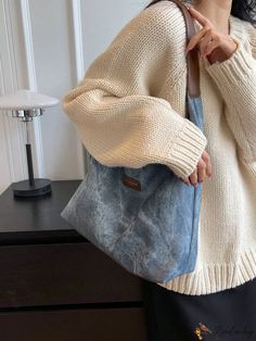 Bird in Bag - Fashion Denim Fabric Crossbody Tote Bag for Women, School, and Everyday Use Strap Bag, Crossbody Tote Bag, Crossbody Tote, Shoulder Tote Bag, Bird In Bag, Bag Fashion, Womens Tote, Shoulder Tote, Denim Fabric