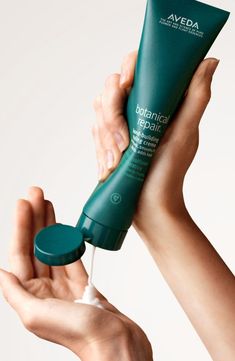 Aveda botanical repair™ Bond Building Styling Creme | Nordstrom Aveda Botanical Repair, Sacha Inchi Oil, Marjoram Essential Oil, Aveda Hair, Overnight Hairstyles, Strengthen Hair, Romantic Summer, Cruelty Free Brands, Styling Hair