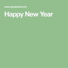 a green background with the words happy new year written in white on it and an image of