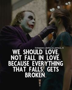 It breaks | Joker love quotes, Joker quotes, Psycho quotes Joker Love Quotes, Heath Ledger Joker, Warrior Quotes, Joker Quotes, Badass Quotes, The Joker