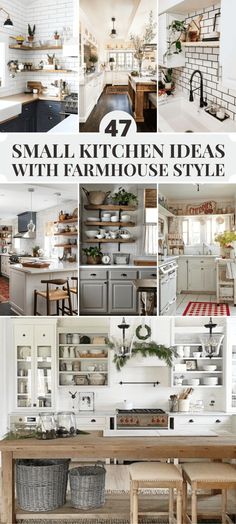 small kitchen ideas with farmhouse style that are easy to do in the day or night