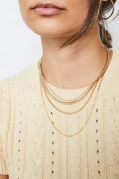 Lara Layer Choker | Free People Multi-strand Figaro Chain Necklaces For Layering, Trendy Multi-strand Layered Chain Necklace, Multi-strand Figaro Chain Necklace, Multi-strand Double Chain Necklace, Multi-strand Figaro Chain Layered Necklace, Multi-strand Clavicle Chain Necklace For Layering, Chunky Chain Choker For Layering, Multi-strand Chunky Chain Necklace For Layering, Chunky Chain Multi-strand Necklaces For Layering