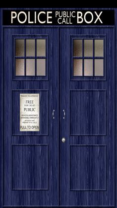 the tardish police box is painted blue