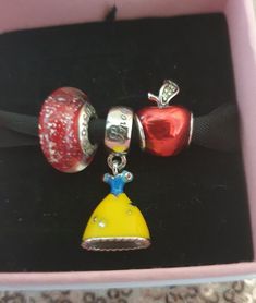 Snow White Princess Dress, White Princess Dress, Disney Snow White, Pandora Disney, White Princess, Charm Set, Princess Dress, Snow White, Charms