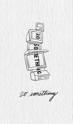 a drawing of a stack of books with the words do something written on top of it