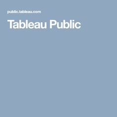 the tableau public logo on a blue background