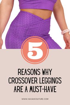 Crossover leggings are the perfect fusion of fashion and function, offering both style and practicality. In this blog article, we'll explore the top 5 reasons why crossover leggings are a must-have for any woman's wardrobe. From their comfortable fit to their versatile design, you won't want to miss out on the benefits of owning a pair. Discover how to style them for any occasion and elevate your wardrobe to the next level. Click here to read more about this fashion-forward attire.