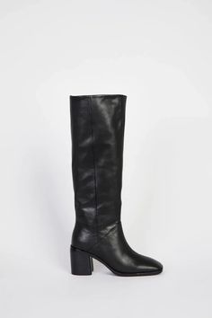 Intentionally Blank Coucou Tall Heeled Boot · Whimsy & Row ~ Sustainable Clothing & Lifestyle Brand Tall Heeled Boots, Intentionally Blank, Slingback Mules, Leather Socks, Tall Boot, The Square, Sustainable Clothing, Boots For Sale, Tall Boots