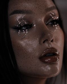 Gem Makeup, Skin Details, Halloween Tattoo, Cool Makeup Looks, Dope Makeup, Top Makeup Products