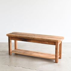 Pictured in Reclaimed Oak/ Clear Wood Entryway Bench, Wood Entryway, Reclaimed Wood Console Table, Reclaimed Wood Benches, Reclaimed Wood Kitchen, Farmhouse Style Furniture, Kitchen Table Wood, Farmhouse Bench, Entryway Mudroom