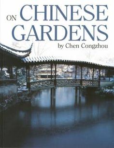 a book cover with the title on chinese gardens