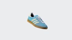 adidas Gazelle Indoor Shoes - Blue | Free Shipping with adiClub | adidas US Adidas Retro Sneakers With Gum Sole, Retro Adidas Sneakers With Gum Sole, Adidas Sporty Nylon Sneakers, Casual Adidas Nylon Sneakers, Adidas Nylon Sneakers For Streetwear, Sporty Adidas Nylon Sneakers, Sporty Adidas Logo Sneakers In Nylon, Gazelle Adidas, Adidas Gazelle Indoor