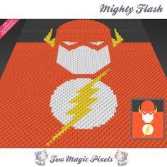 the flash cross stitch pattern is shown