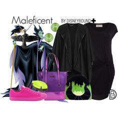 the maleficent by disneybound on polyvore - inspired shoes and handbags