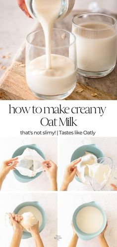 how to make creamy oat milk that's not dairy