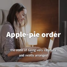 Apple-pie order idiom