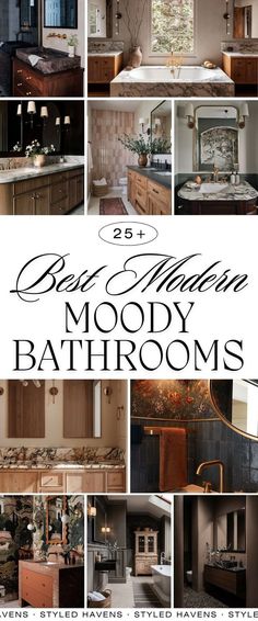 many different types of bathroom cabinets and sinks with the words best kitchen mood bathrooms above them