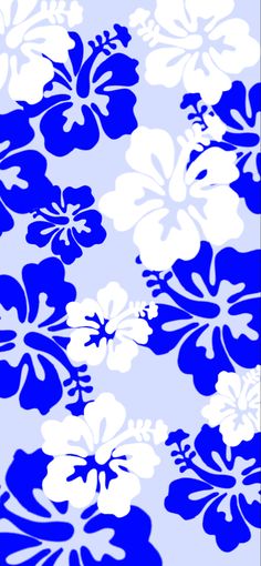 a blue and white flower pattern is shown