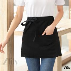 Elegant Apron for Female Waitress Waitress Shoes, Elegant Apron, Elegant Skirt, Olivia Mark, Apron, Fashion Outfits, Wardrobe