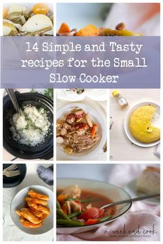 collage of slow cooker recipes. Two People Recipes, Small Crockpot Recipes, Small Crock Pot, Small Slow Cooker, Slow Cooker Meals, Weekend Cooking, Cooking For Two, What To Make, Tasty Recipes