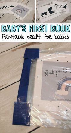 the baby's first book printable craft for babies is in its packaging bag