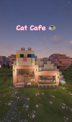 the cat cafe in minecraft