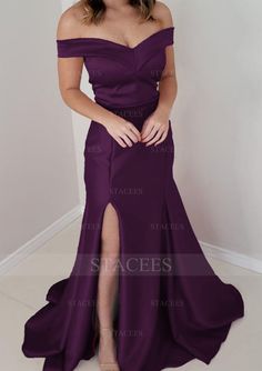 Mermaid Purple, Floor Length Prom Dresses, Evening Dresses Cocktail, Dress Inspo, Matching Accessories, Long Prom Dress, Graduation Party, New Style, Homecoming Dresses