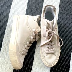 Reposhing This Item I Purchased From @Coleandco1. They Recorded The Wrong Size, But I Couldn’t Return. Size Inside Shoe Tongue Is Eu 39.5. Never Worn By Me, Perfect Condition, Comes With The Box. No Lowballs. Price Is Firm, I’m Already Losing Money On It. Cream High-top Sneakers For Spring, Casual Cream High-top Sneakers For Spring, Casual Everyday High-top Sneakers For Spring, Casual Everyday Spring High-top Sneakers, Beige Mid-top High-top Sneakers For Spring, Neutral Lace-up Sneakers For Everyday Wear, Casual Beige Suede High-top Sneakers, Neutral Everyday Lace-up Sneakers, Everyday Neutral Lace-up Sneakers