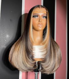 Wig Highlights, 5x5 Lace Closure Wig, Blessed Wednesday, Wig For Black Women, Hair Due, Glueless Wigs, Honey Hair