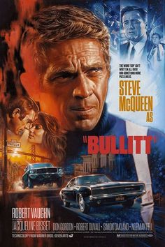 a movie poster for the film bullitt