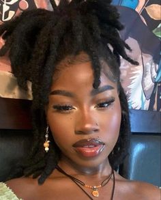 Short Locs Hairstyles, Black Makeup, Cute Makeup Looks, American Woman